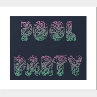 Pool Party Posters and Art